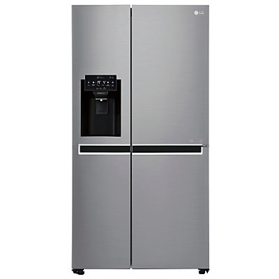 LG GSL761PZXV American Style Fridge Freezer, A+ Energy Rating, 90cm Wide, Non-Plumbed Water and Ice Dispenser, Shiny Steel LG GSL761PZXV American Style Fridge Freezer, A+ Energy Rating, 90cm Wide, Non-Plumbed Water and Ice Dispenser, Shiny Steel